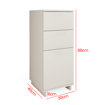Komoda Napoli 30 cm do przedpokoju kolor szaro-beżowy Kaszmir