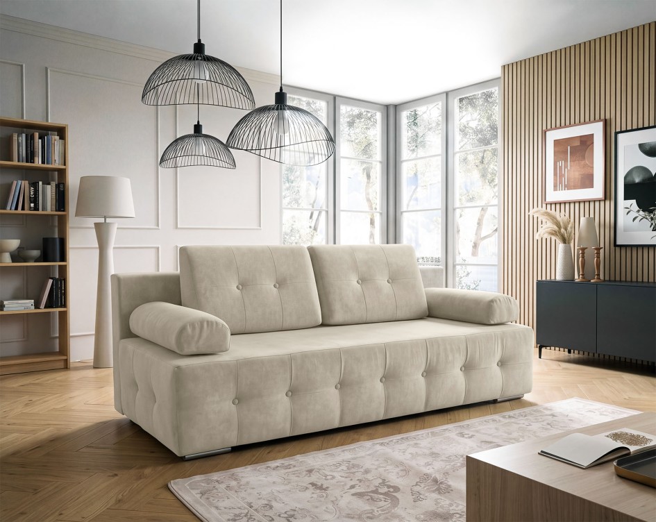 Kanapa Tokio 3 osobowa sofa rozkładana z pojemnikiem Castel 03 #1