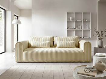 Kanapa Rumba nowoczesna sofa rozkładana z funkcją spania i pojemnikiem Tilia 03