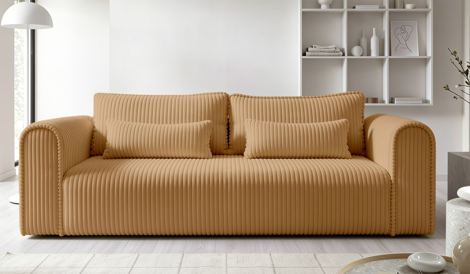 Kanapa Rumba wygodna sofa trzyosobowa z poduszkami i funkcją spania Tilia 17 #1