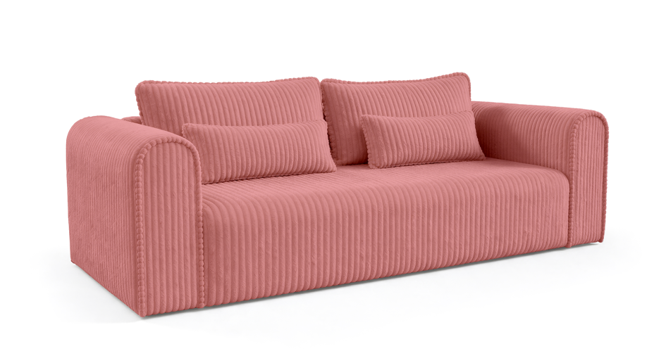 Kanapa Rumba nowoczesna sofa sztruksowa z powierzchnią spania i pojemnikiem Tilia 62 #3