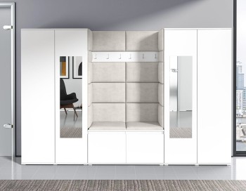 Garderoba OLSEN w tkaninie Trinity 01, biała