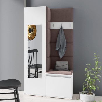 Garderoba IGA w tkaninie Trinity 8, biała