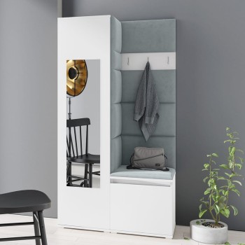 Garderoba IGA w tkaninie Trinity 14, biała