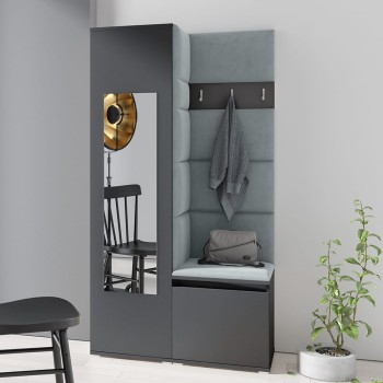 Garderoba IGA w tkaninie Trinity 14, grafit