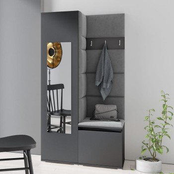 Garderoba IGA w tkaninie Trinity 15, grafit